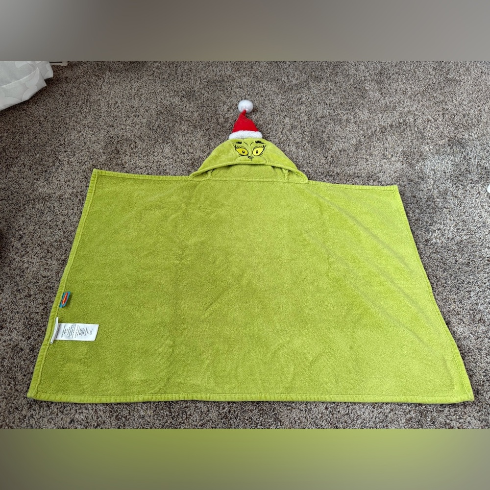 Pottery Barn Kids Green Hooded Towel